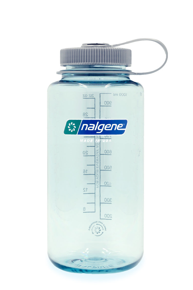 Nalgene 32 oz. Sustain Wide Mouth Bottle in Seafoam