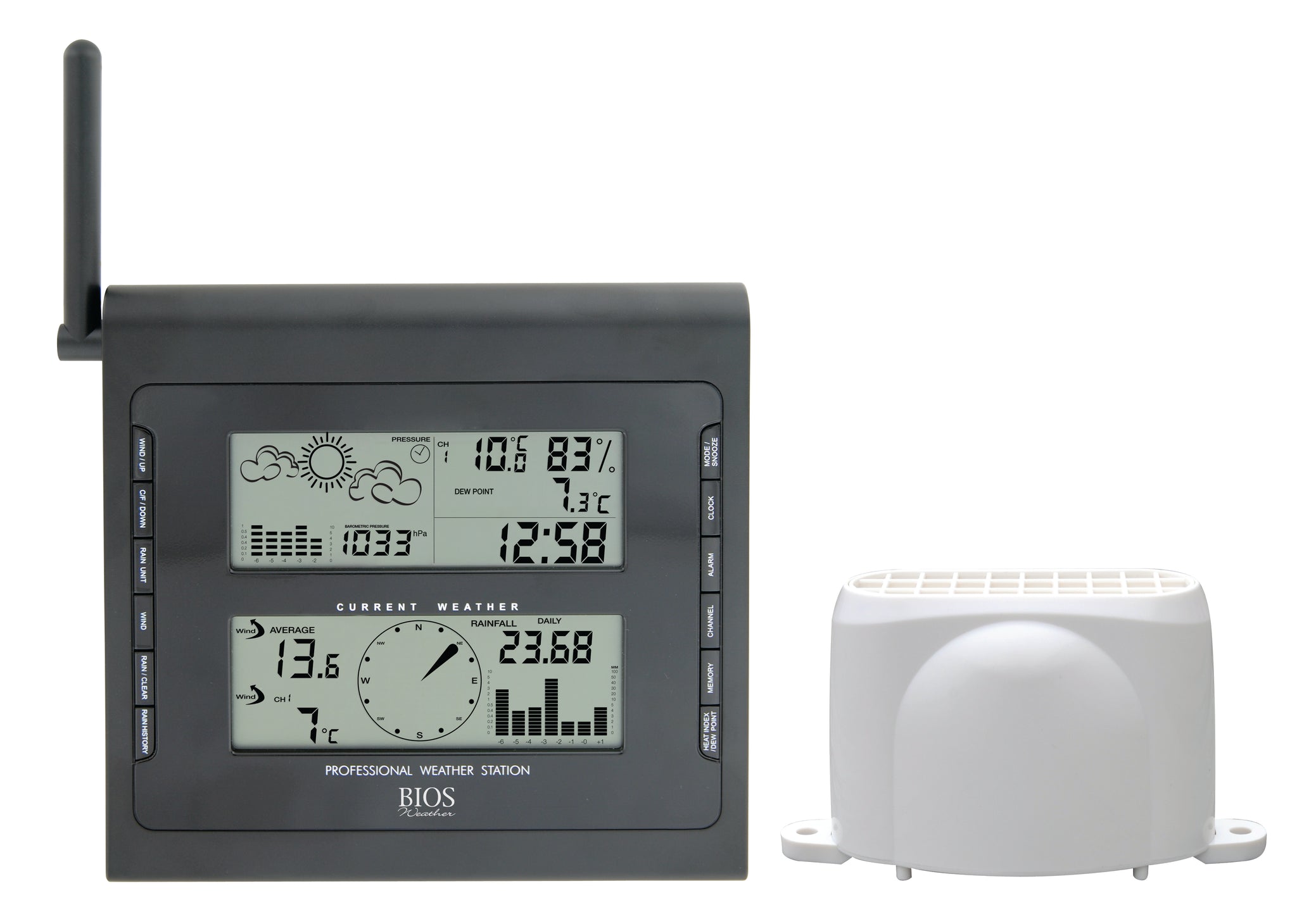 Low Tech Weather Device Load image into Gallery viewer, Monitor & Rain Guage