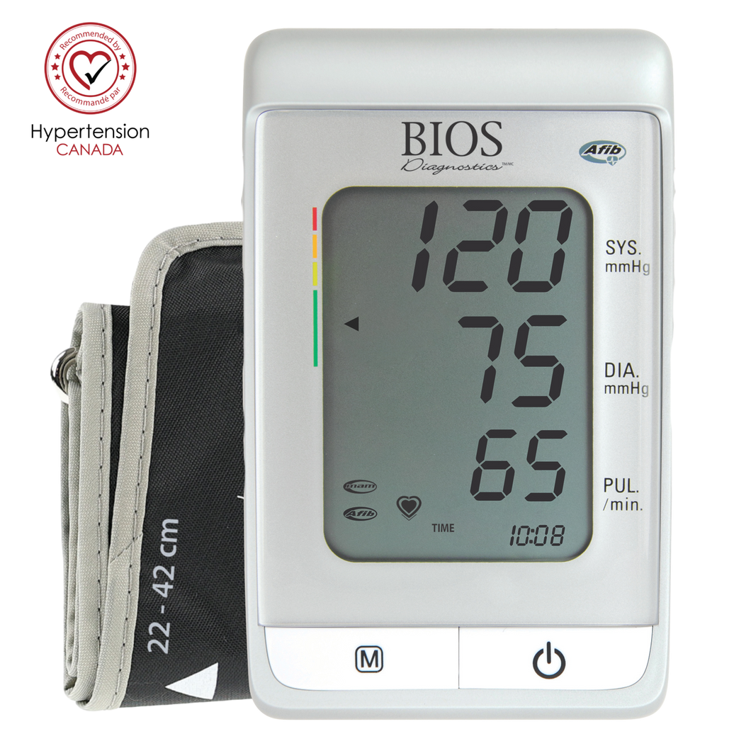 Blood Pressure Monitor – with Atrial Fibrillation Screening; The #1 Canadian Blood Pressure Manufacturer* (3MS1-4Y)