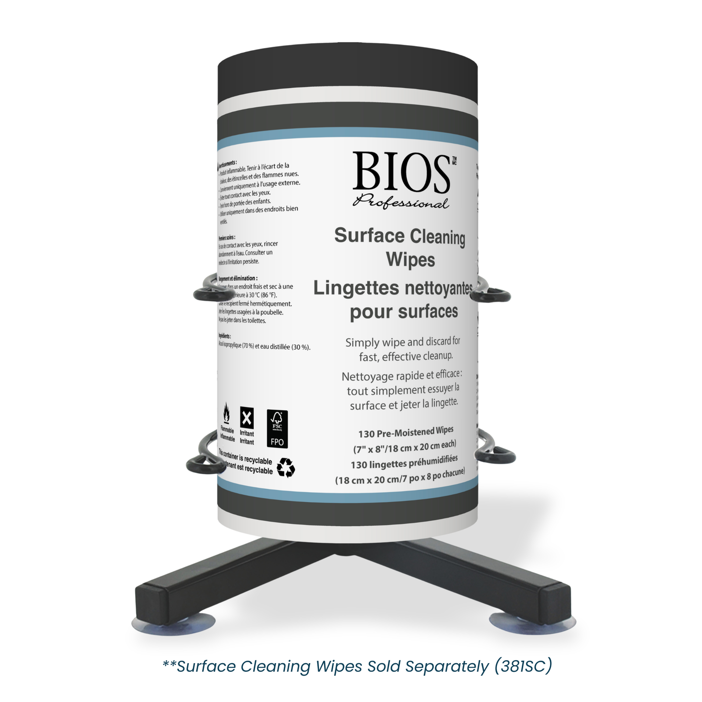 Bracket for Surface Cleaning & Probe Wipes