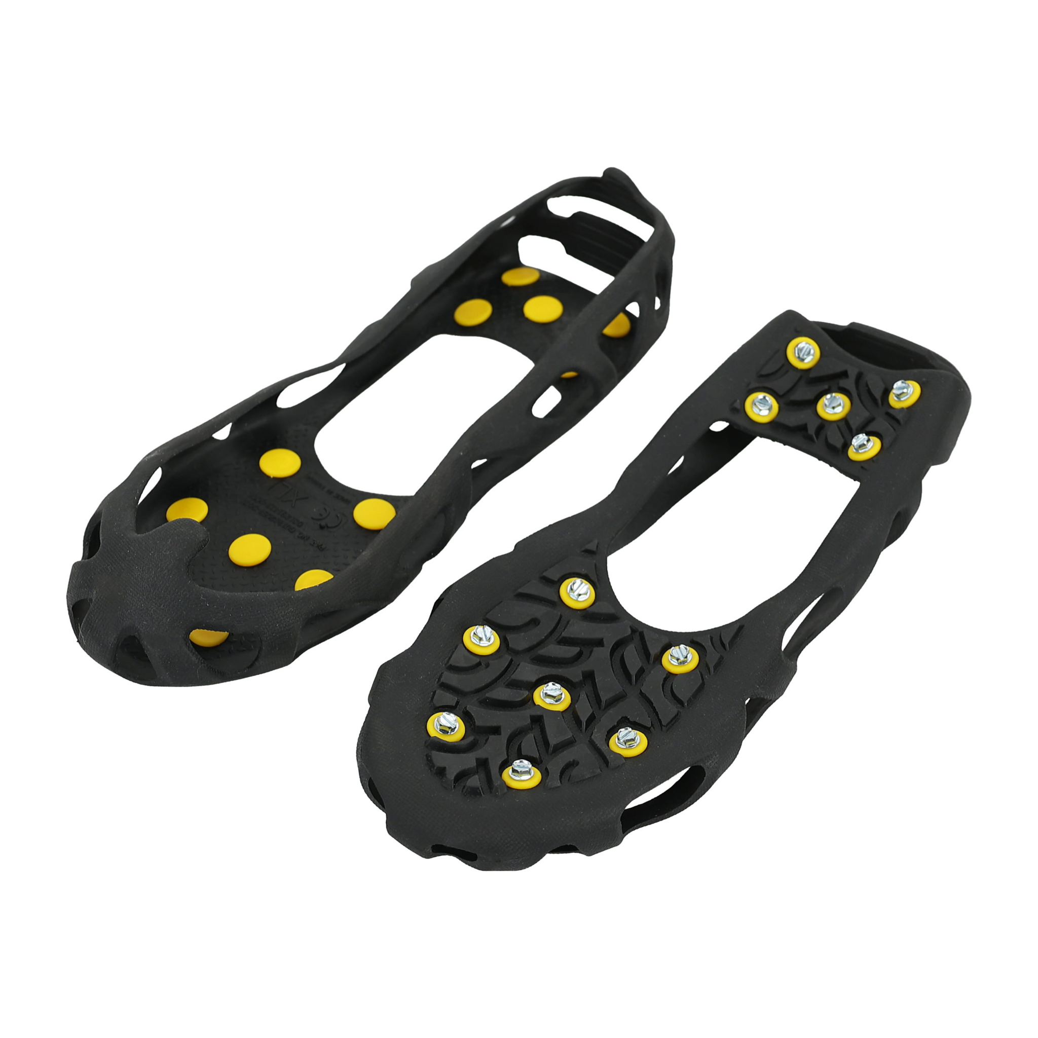 Crampons Anti Verglas Pour Chaussures - 10 Pointes Acier, Antidérapants, Idéal Randonnée Neige Et Glace