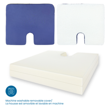 Charger l'image dans la galerie, Coussin en mousse pour coccyx avec dessus en tissu berbère 3po/7.6cm 
