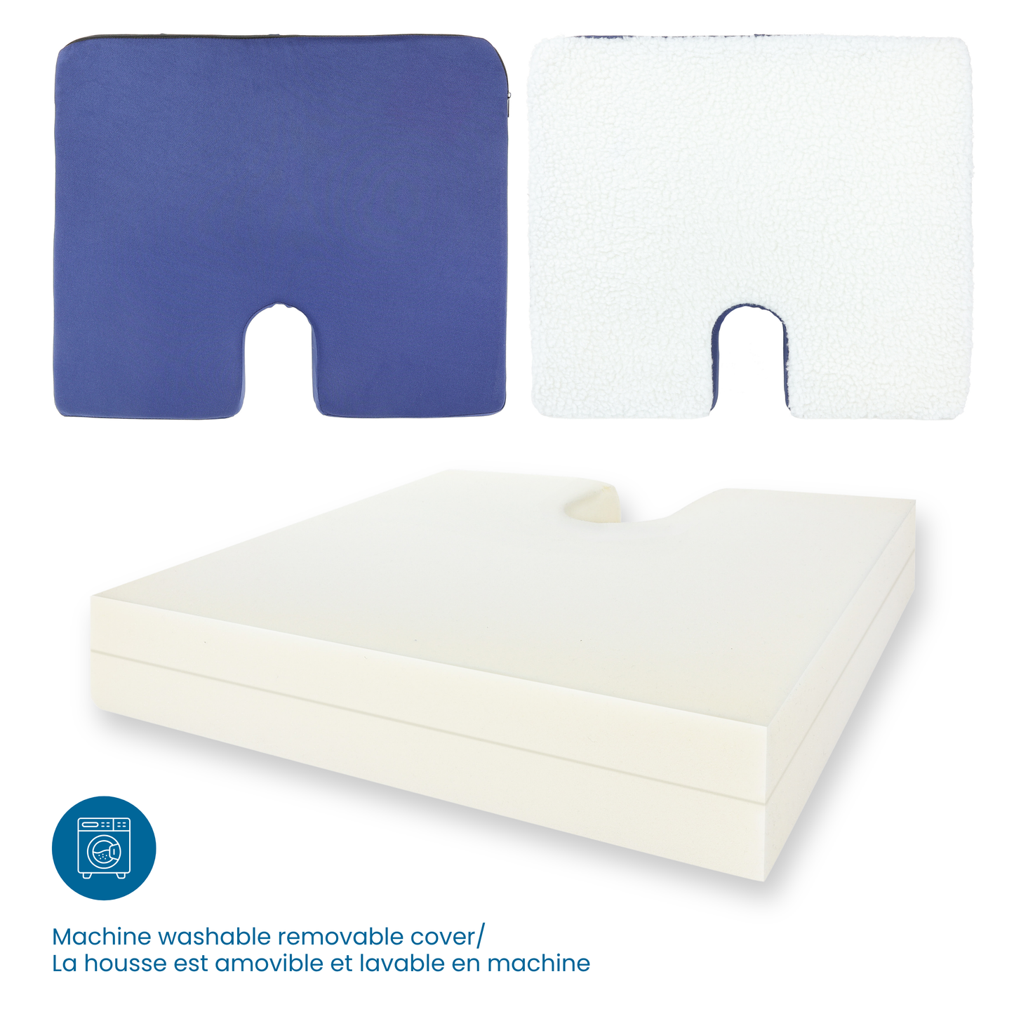 Coccyx Foam & Berber Top Cushion 3”/7.6cm