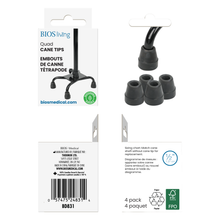 Charger l&#39;image dans la galerie, Quad Cane Tips – 4 pack
