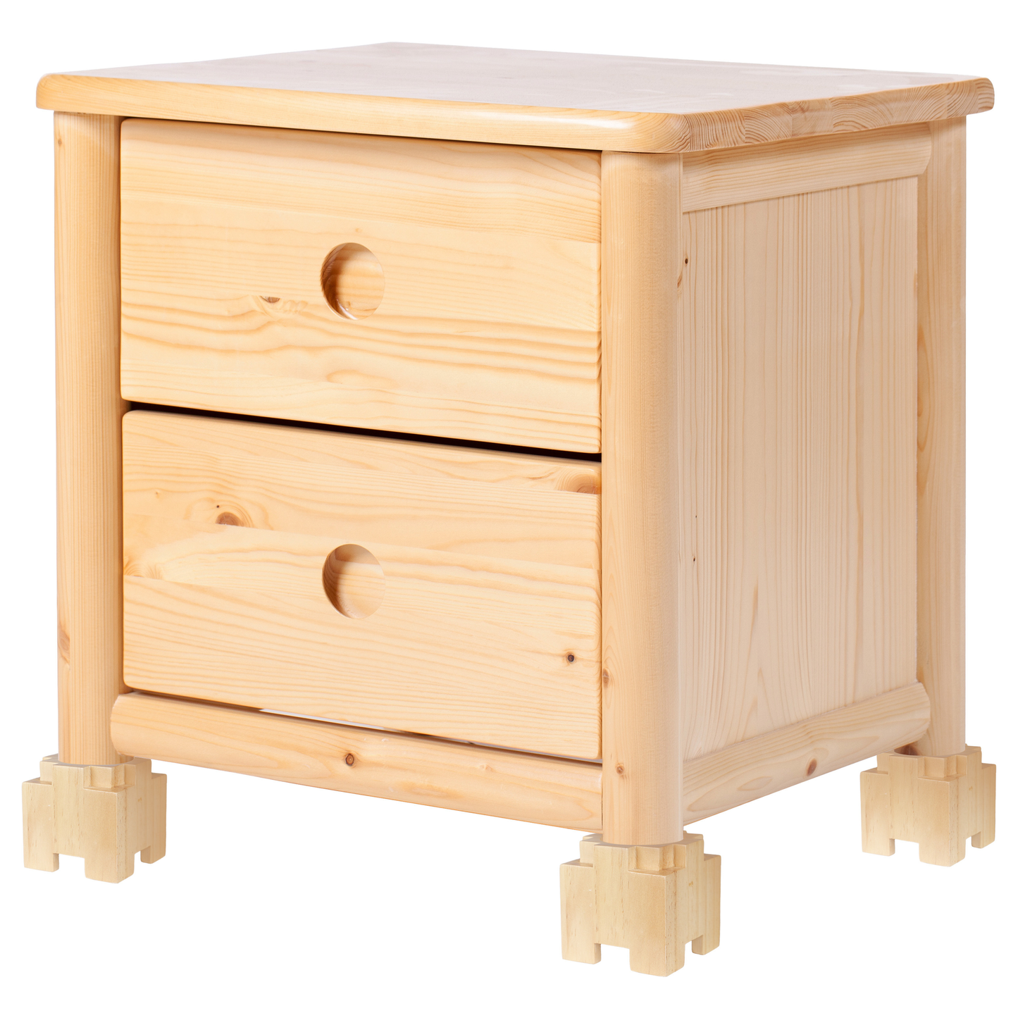 Rehausseurs de lit en bois (Ensemble de 4)