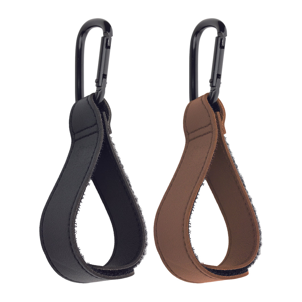 angle view of the two bag hooks