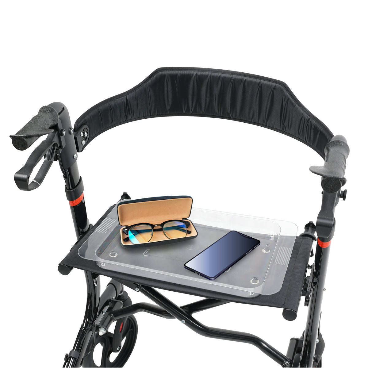 Rollator Tray holding items