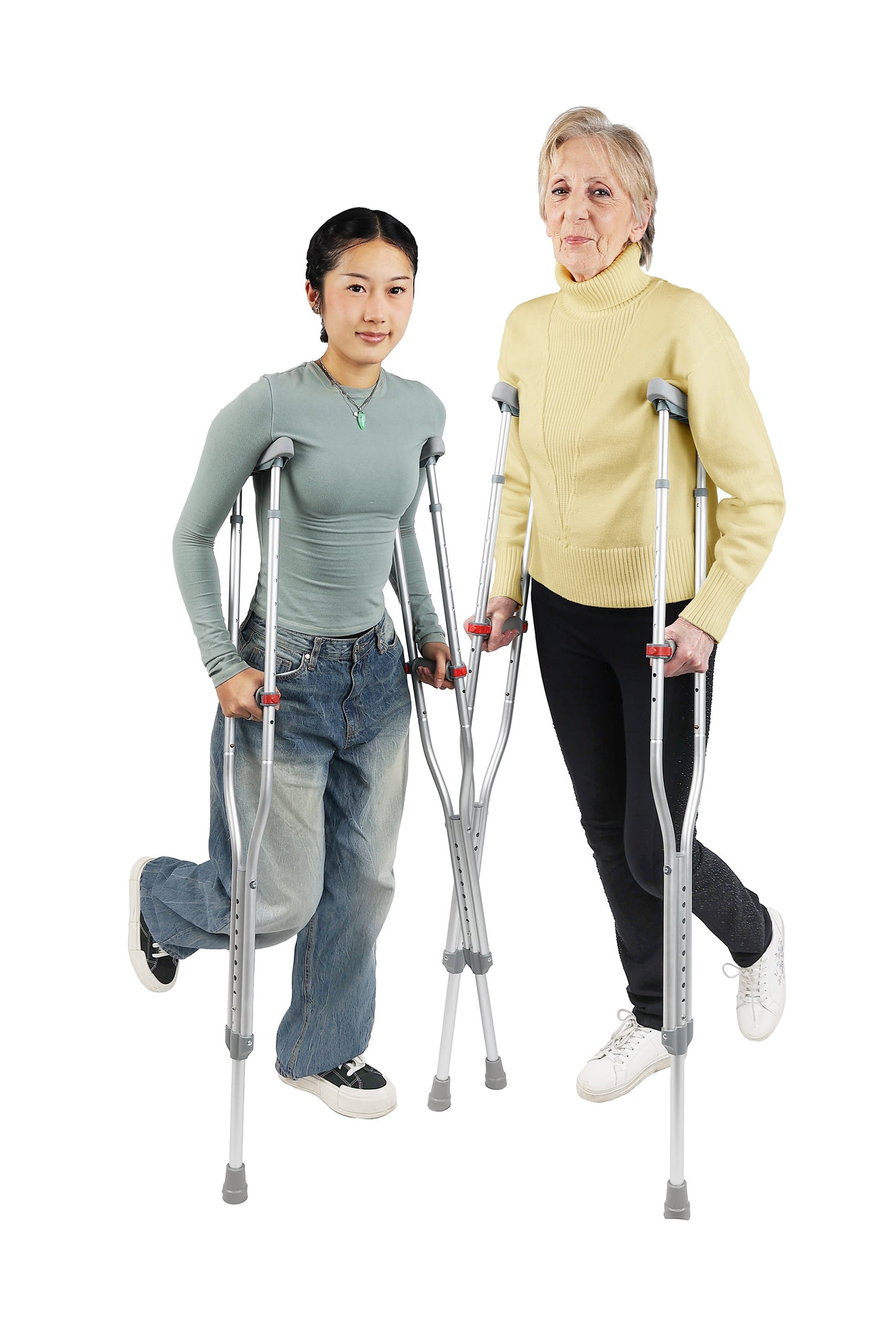 Universal Crutches in use
