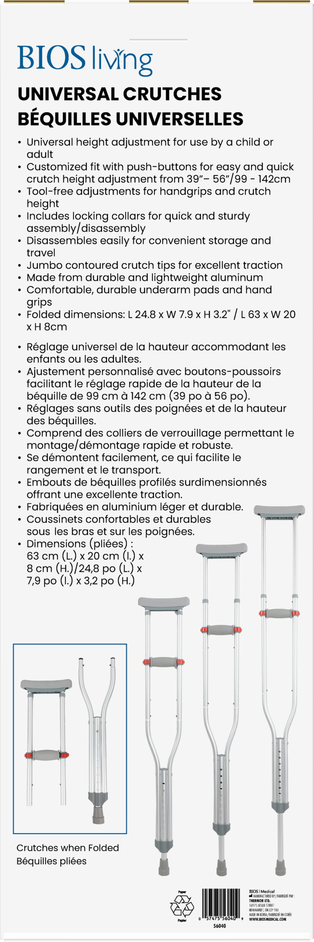 Universal Crutches pkg back