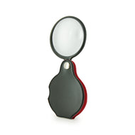 compact magnifier with its case