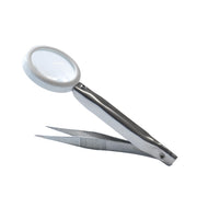 side view of the tweezers with magnifier