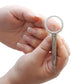 view of the tweezers being used