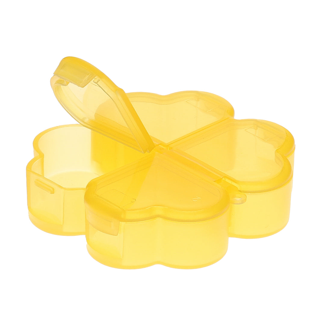 4 Leaf Clover Pillbox in Yellow Main Image