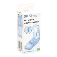 Load image into Gallery viewer, side view of the pill splitter in its packaging
