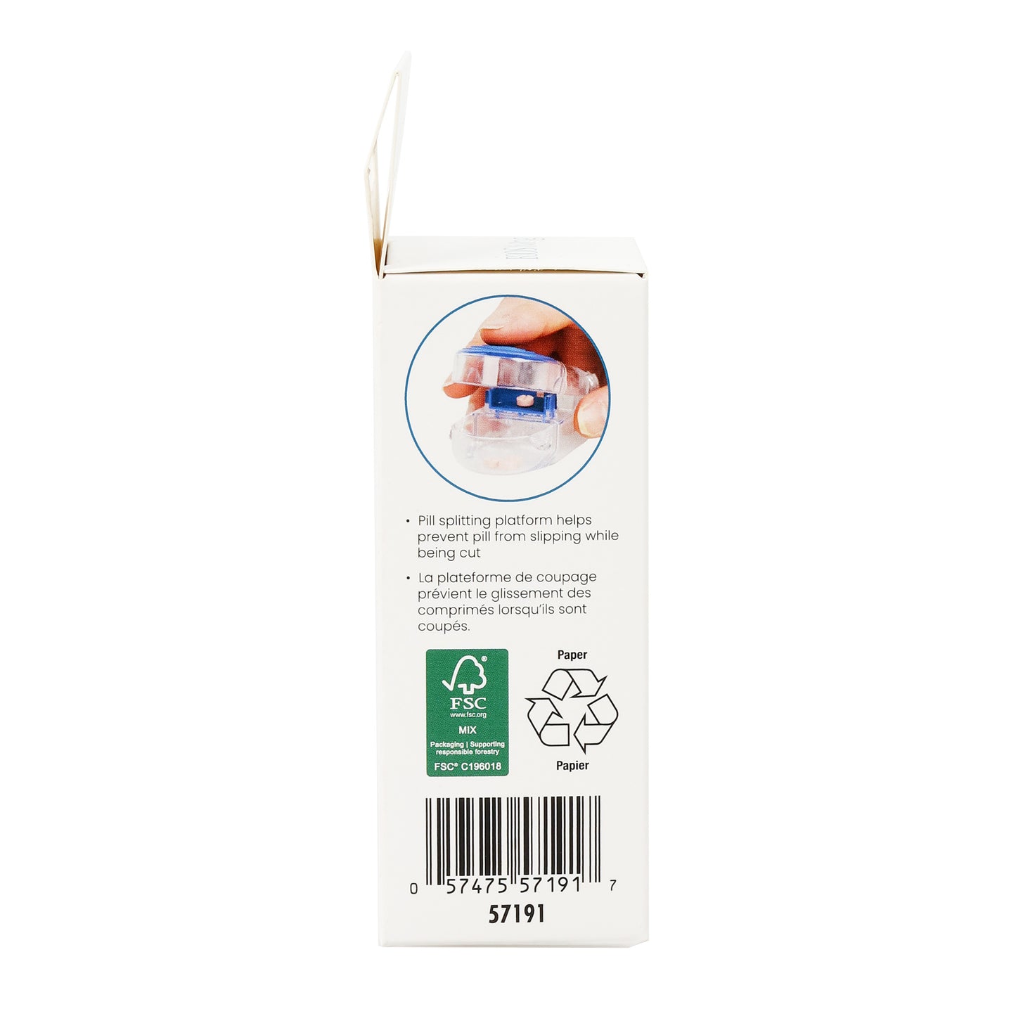 Deluxe Pill Splitter package side 1
