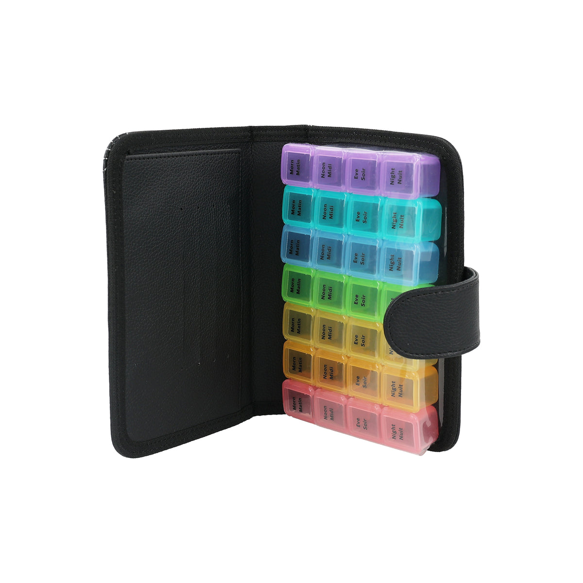 Pill Box Wallet Open