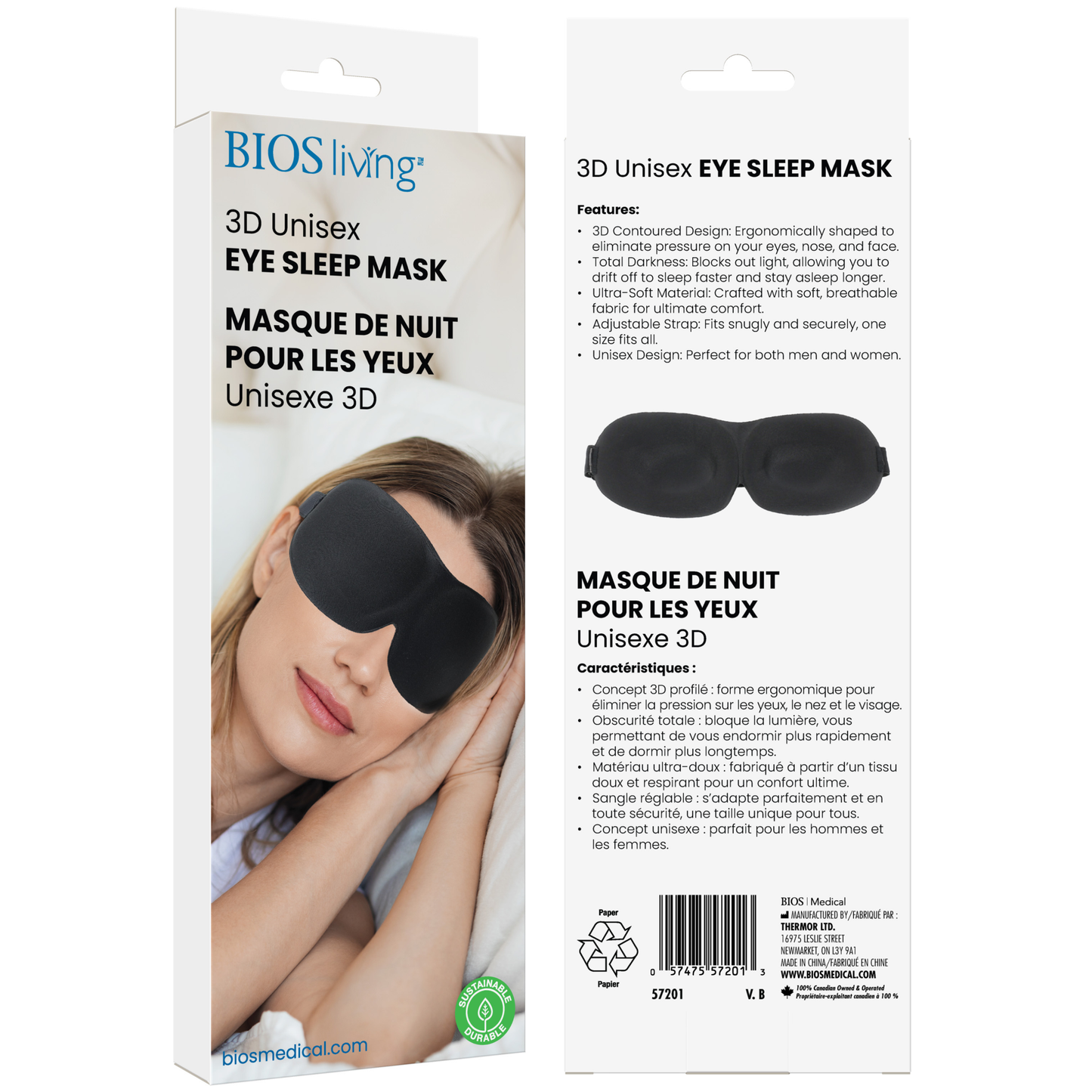 3D Unisex Sleep Mask