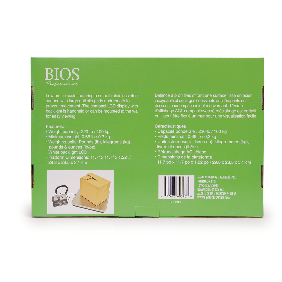 Digital Receiving Scale package back