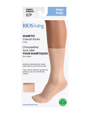 Load image into Gallery viewer, Diabetic Sock - Beige Front Packaging Photo
