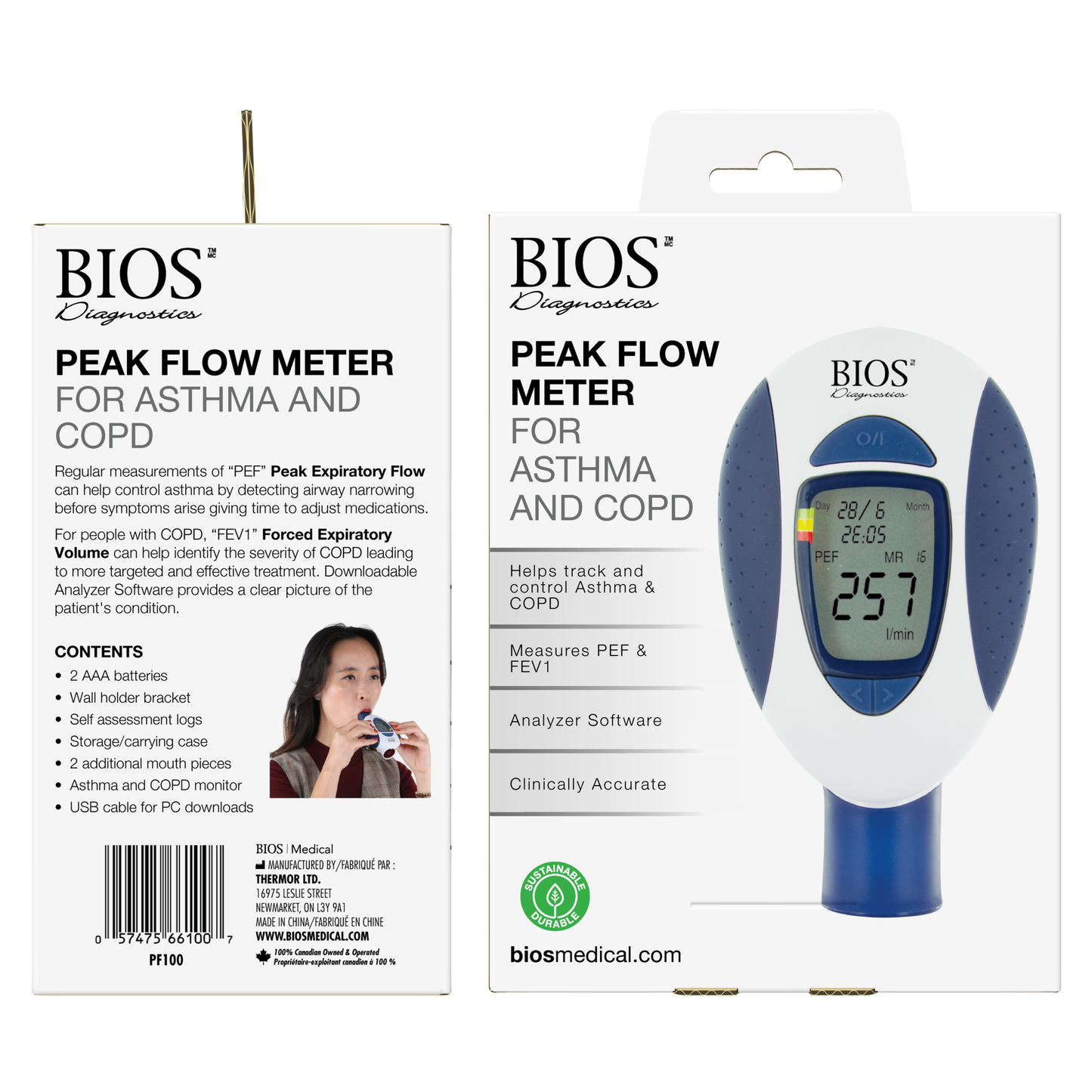 Débitmètre de pointe pour l’asthme et la BPCO