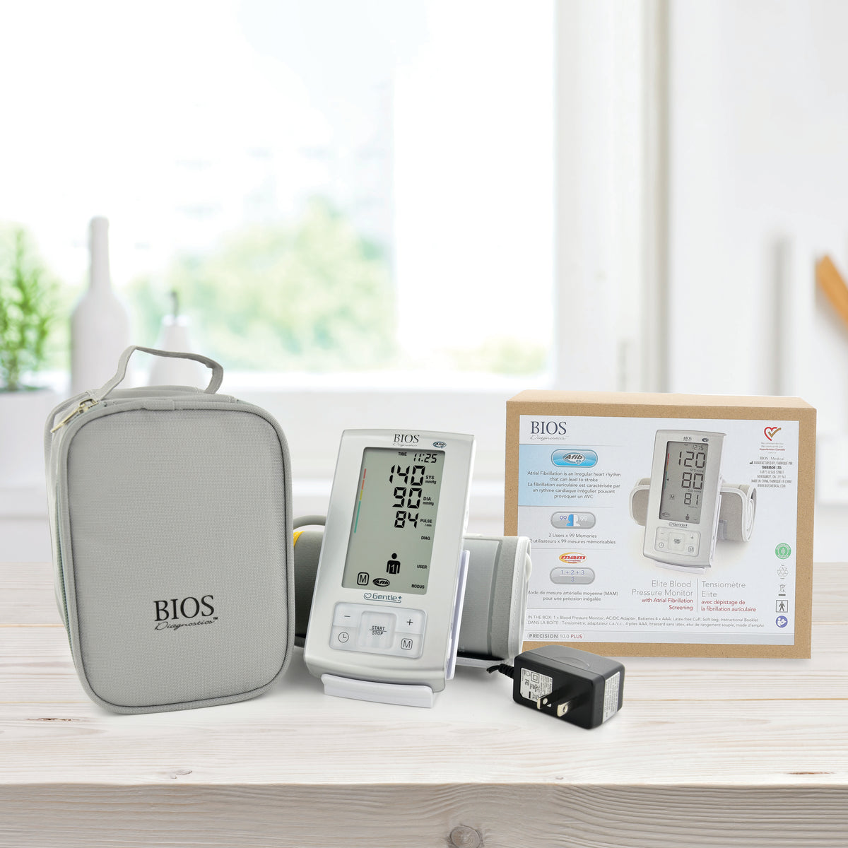 BIOS Medical A6PC blood pressure kit contents and accessories