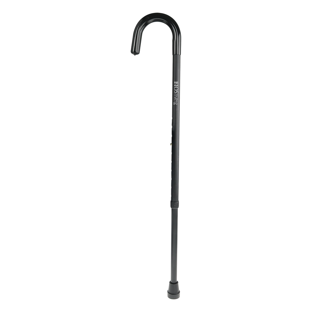 Black J handle cane with PVS handle