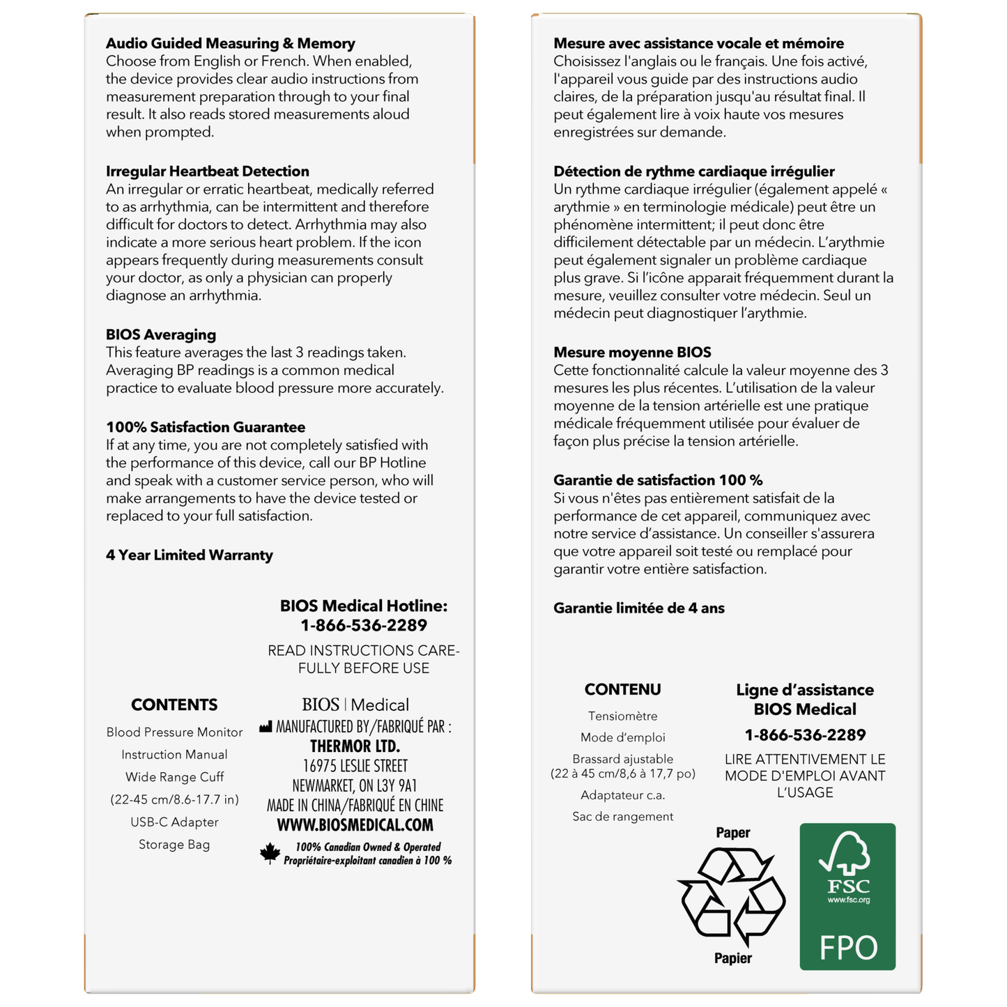Mesure avec assistance vocale et mémoire