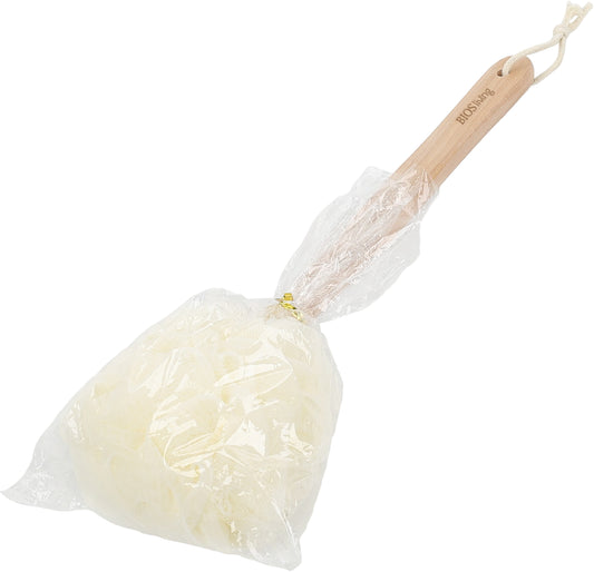 Wooden Long-Handled Bath Loofah