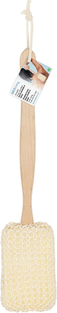 Wooden Long-Handled Bath Sponge & Sisal pkg front