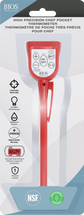 Chef Pocket Thermometer - Red in packaging