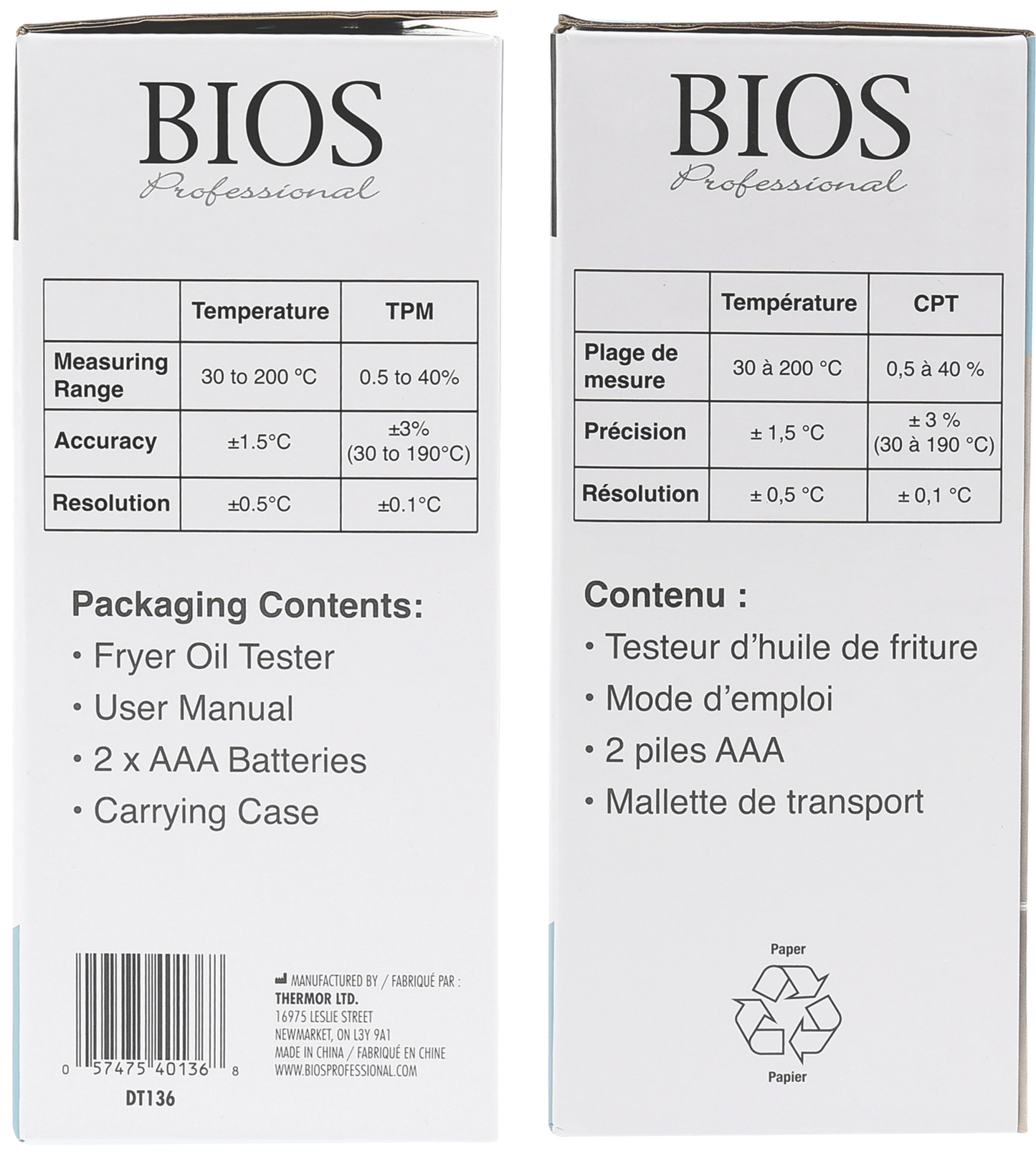 BIOS Professional Fryer Oil Tester