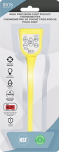 Chef Pocket Thermometer - Yellow in packaging