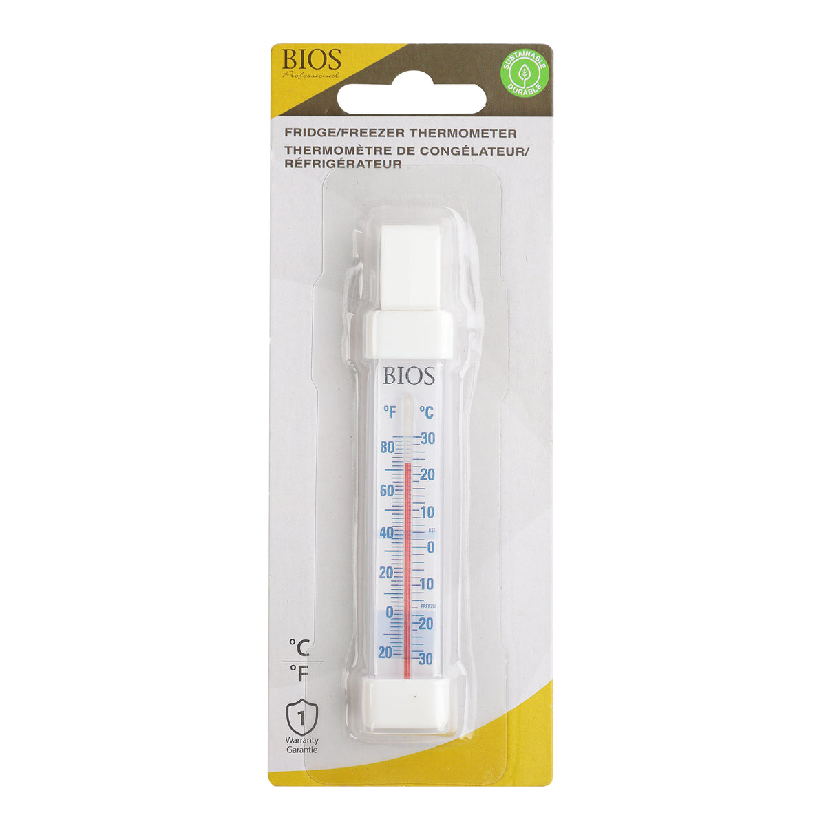 Hanging Fridge & Freezer Thermometer Packaging front