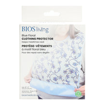 Load image into Gallery viewer, Blue Floral Clothing Protector Front Packagin Image
