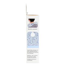 Load image into Gallery viewer, Blue Floral Clothing Protector Side Packaging Image

