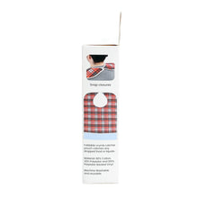 Load image into Gallery viewer, Red Plaid Clothing Protector Side Packaging Image
