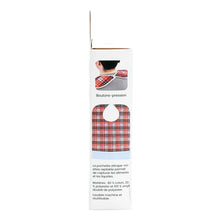 Load image into Gallery viewer, Red Plaid Clothing Protector Side Packaging Image
