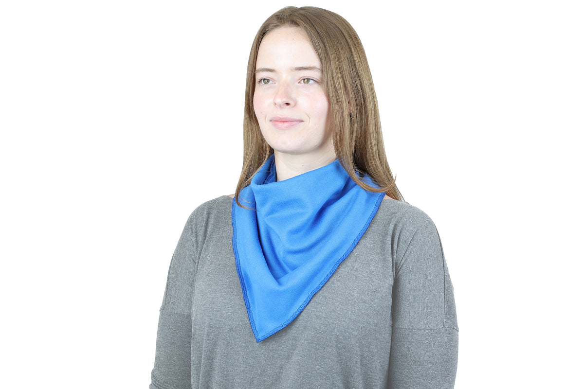 BANDANA CLOTHING PROTECTORS BLUE FRONT