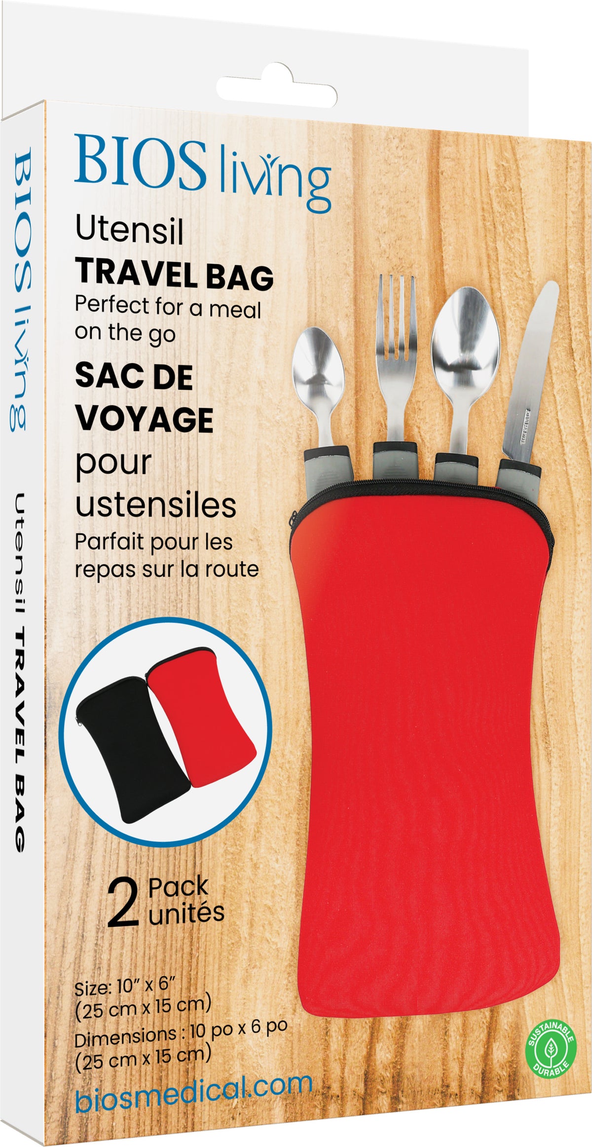 Utensil Travel Bag packaging front