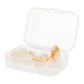 orange and white tye dye in a carrying case
