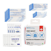 Load image into Gallery viewer, 25 pieces first aid kit contents image
