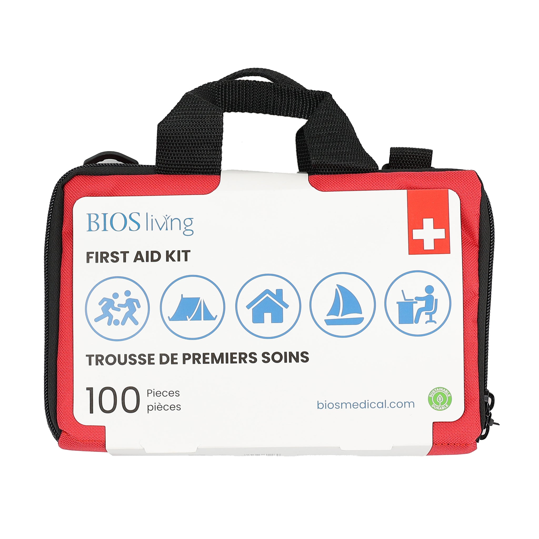 Load image into Gallery viewer, 100 pieces first aid kit front package