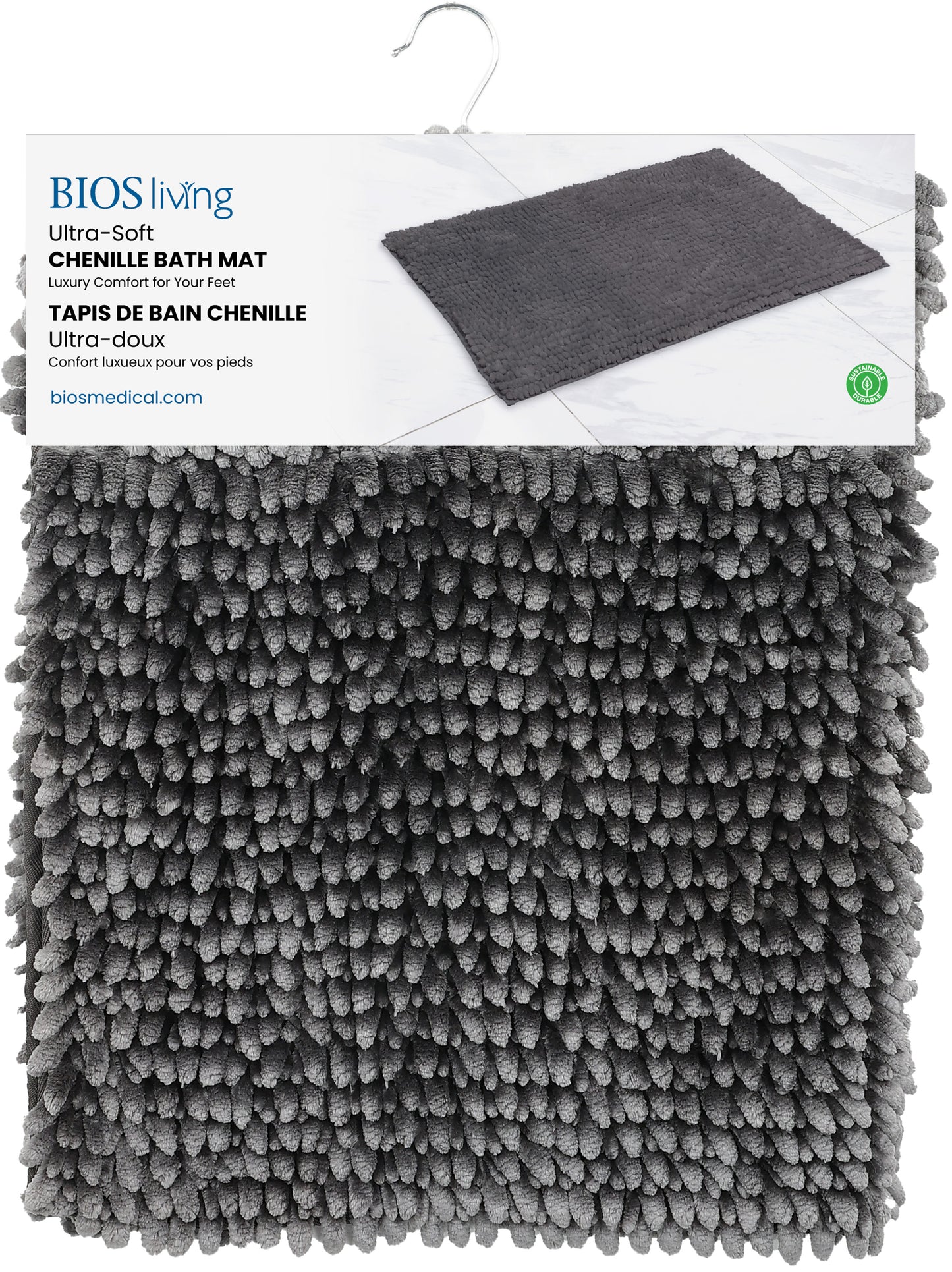 Ultra-Soft Chenille Bath Mat