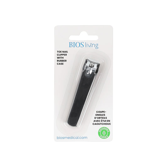 Toe Nail Clipper With Rubber Case pkg front