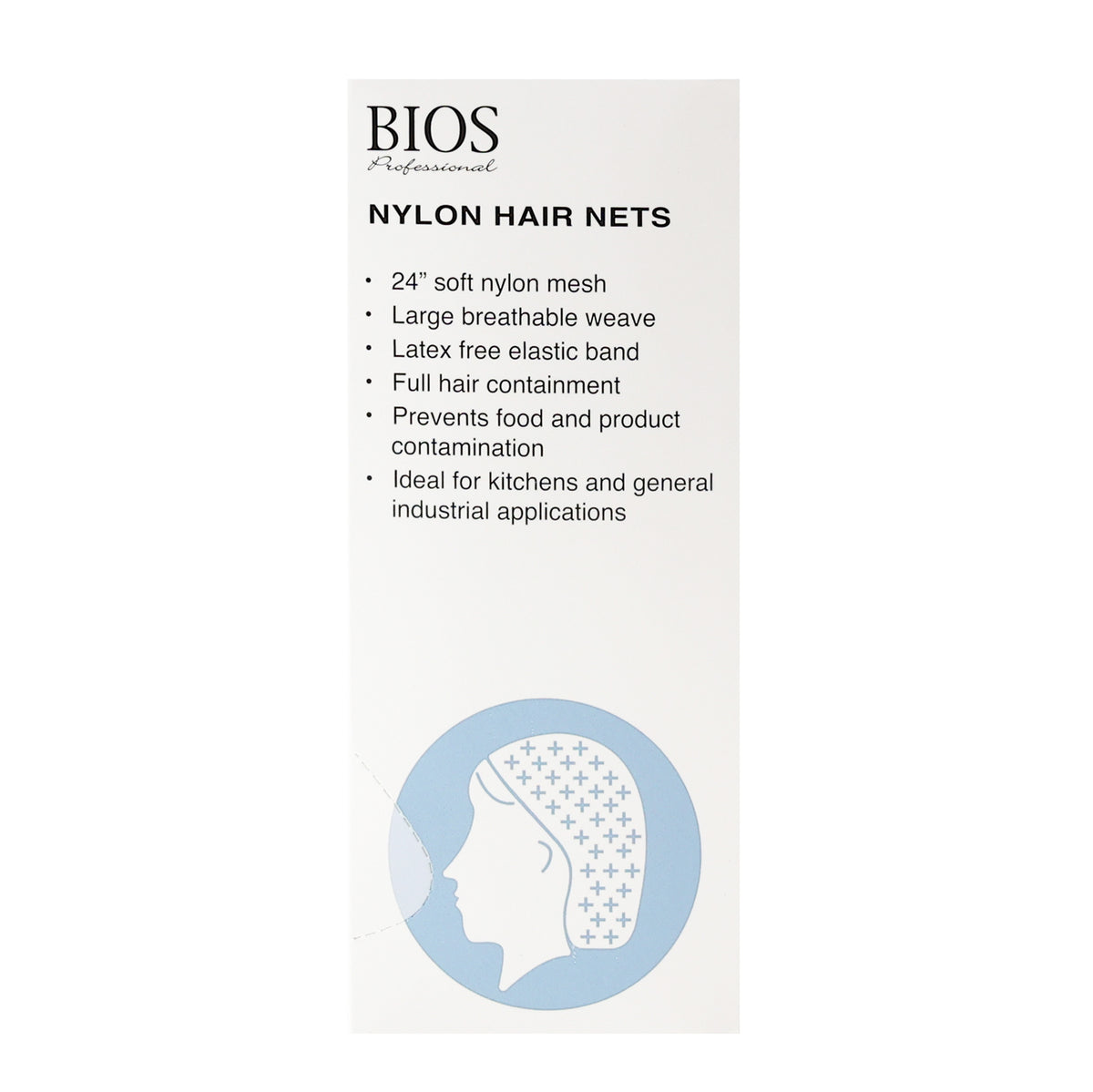 Nylon Hair Nets package side 1 