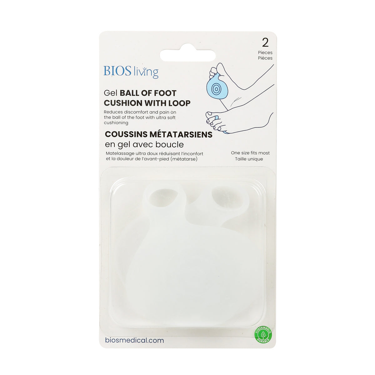Gel Ball of Foot Cushion with Loop package front