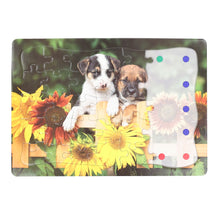 Load image into Gallery viewer, close up of the puzzle board with puppies on it
