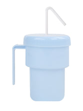 Load image into Gallery viewer, side view of the spill proof cup with a straw inside
