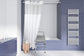 Transfer Bench Shower Curtain in use