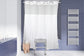 Transfer Bench Shower Curtain in use